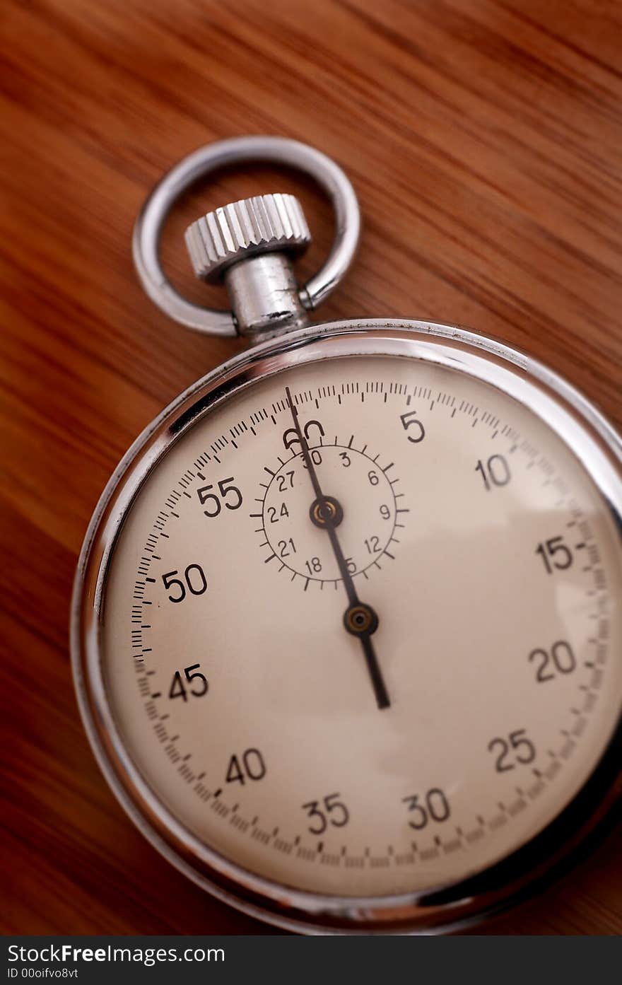 Old stopwatch on the table