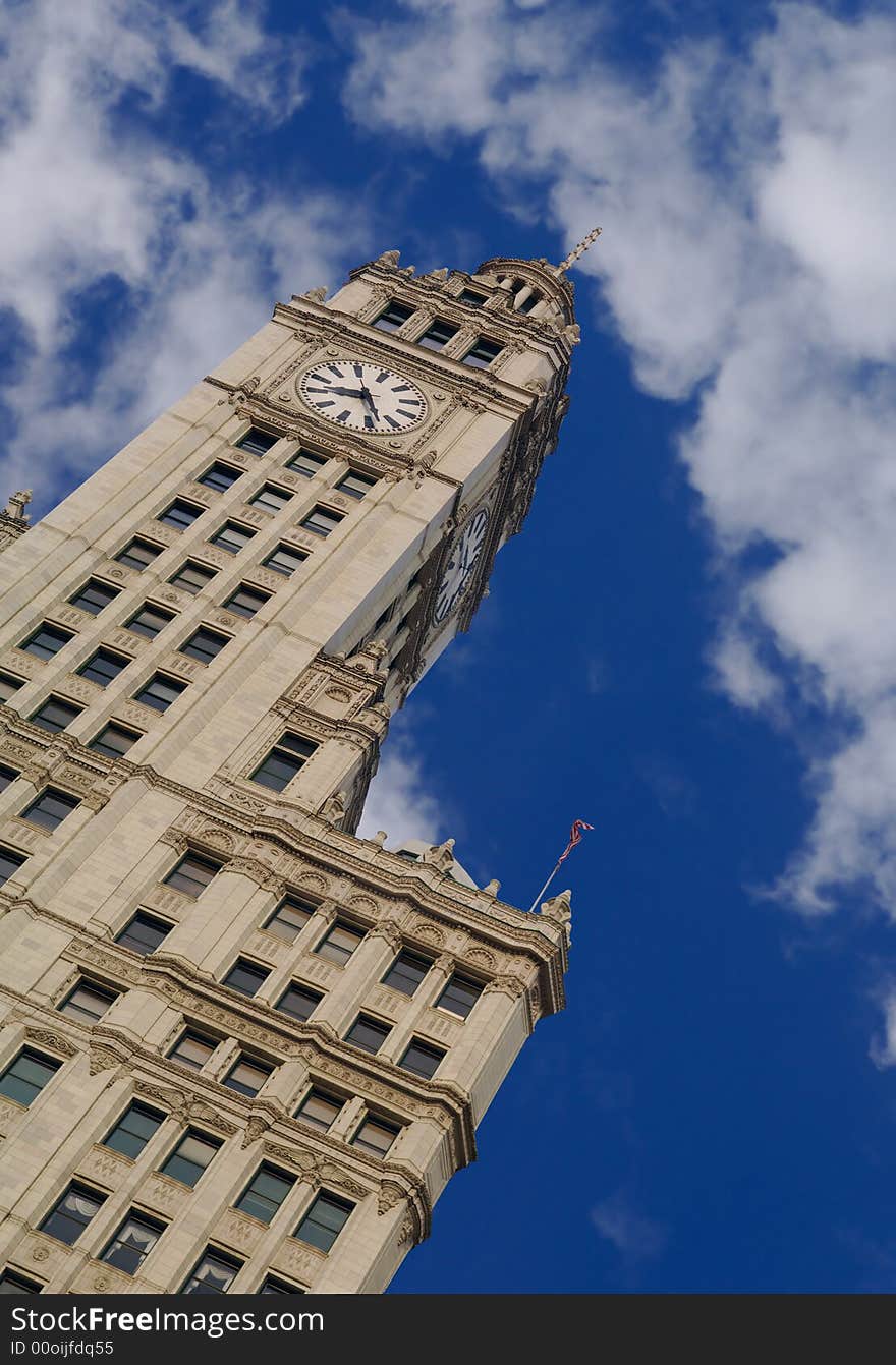 Image of tall Financial Building In Chicago. Image of tall Financial Building In Chicago