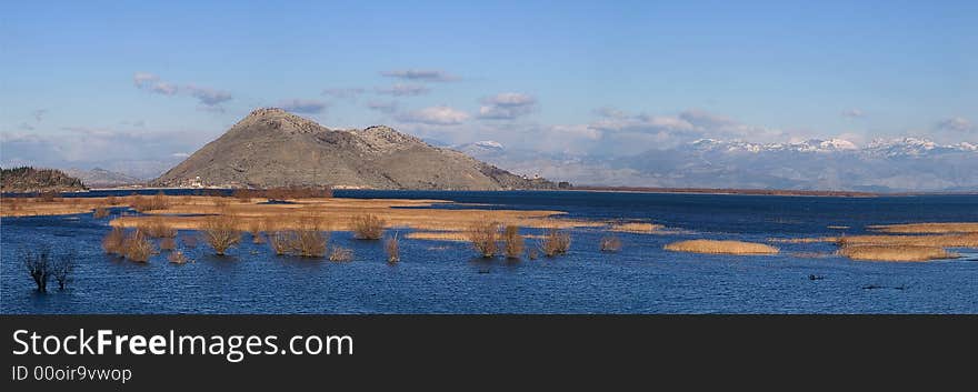 Skadar Lake In Montenegro In December