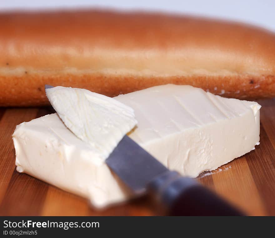 An image of butter and bread