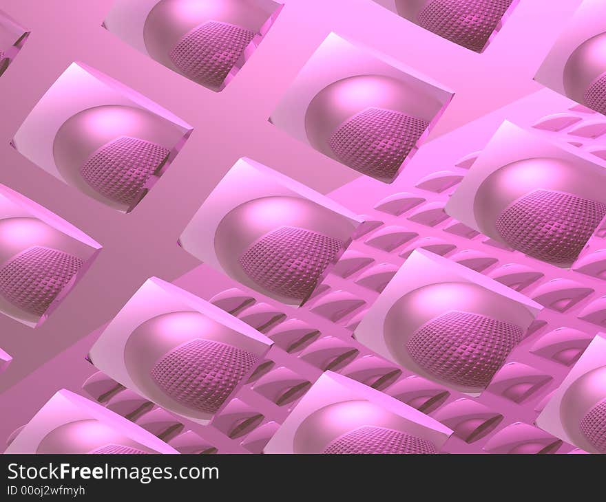 Abstract background. Techno. 3D render. Fantasy background.