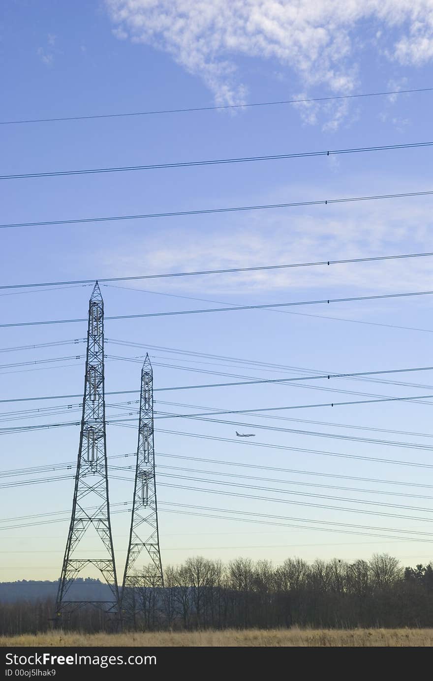 High voltage pylons