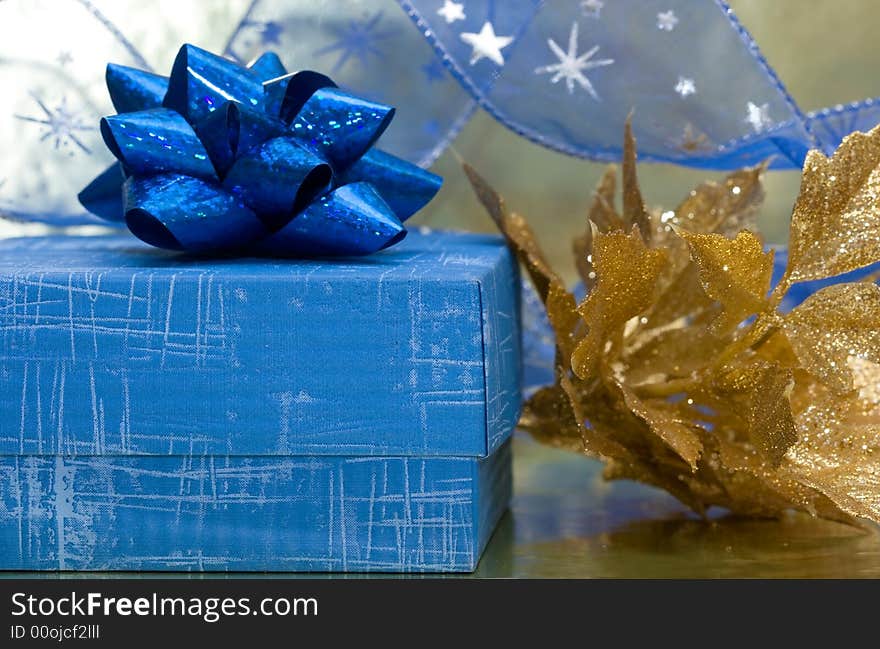 Blue gift box