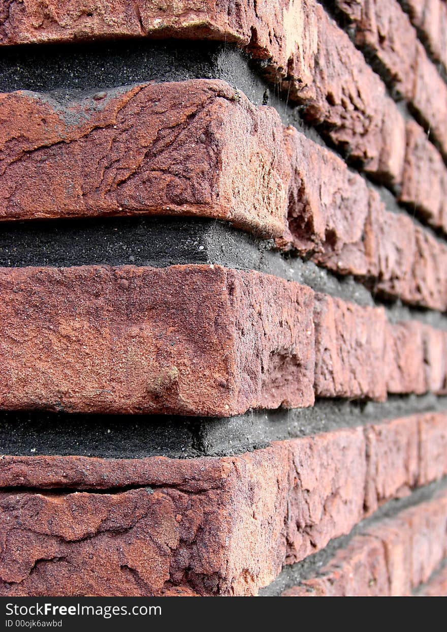 Corner of the brick building