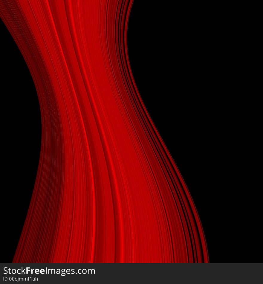 Abstract image of stripes over a black background. Abstract image of stripes over a black background