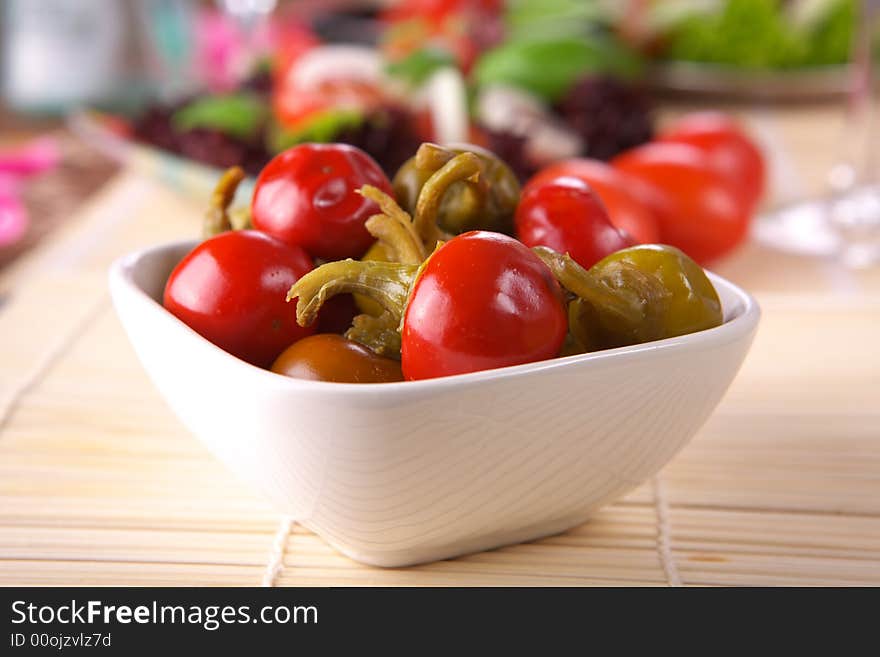 Fresh pepper salad