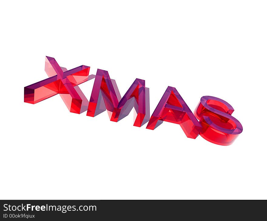 An text sign of the word xmas. An text sign of the word xmas.