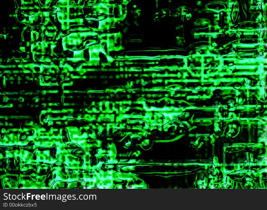 Abstract matrix background generated in the computer