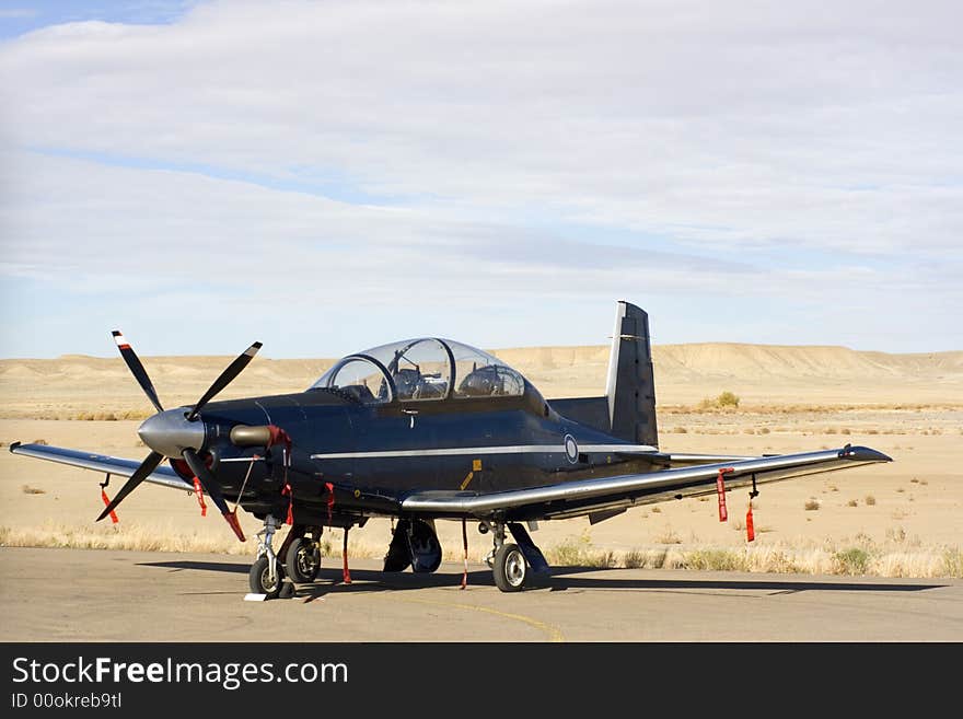 Small Plane on the airport. Moab, Utah. Small Plane on the airport. Moab, Utah.