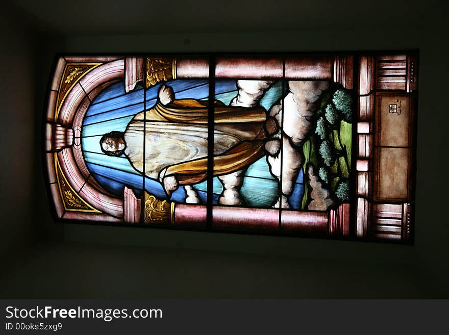 Photo of a Vitral in Moita’s Church, Portugal