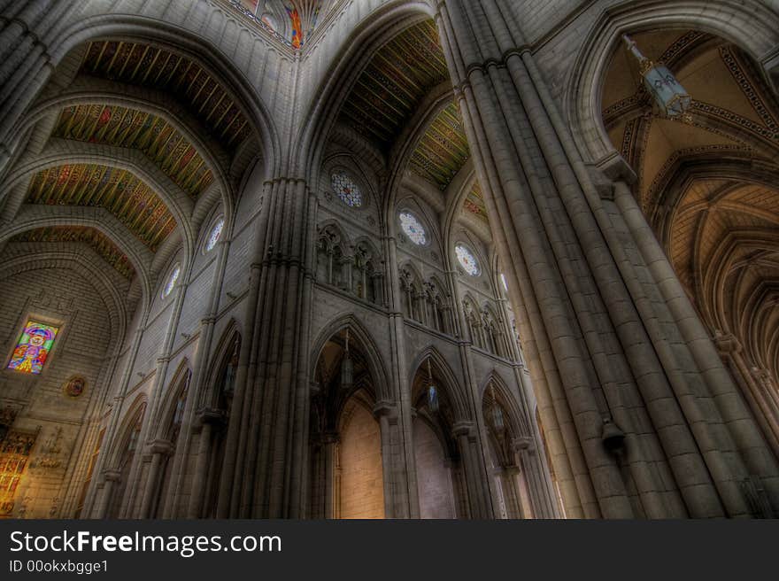 Arcade and domes of the Almudena