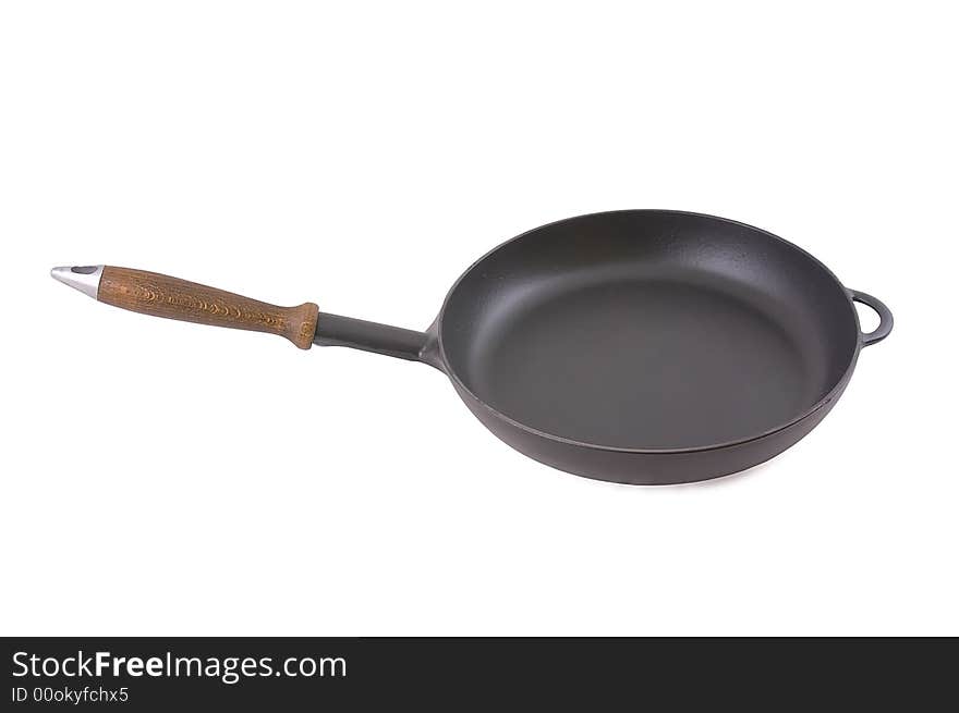 Frying Pan Isolated On White.