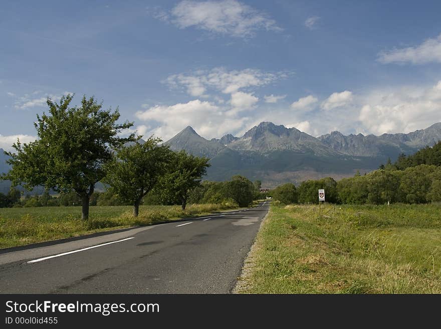 Way To High Tatras, Slovakia