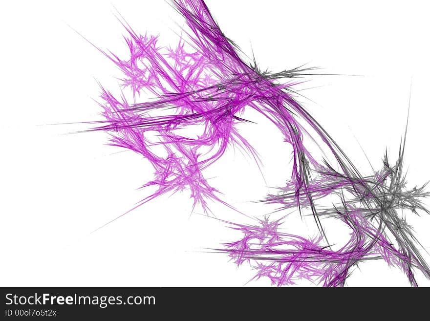 Abstract web - purple strings