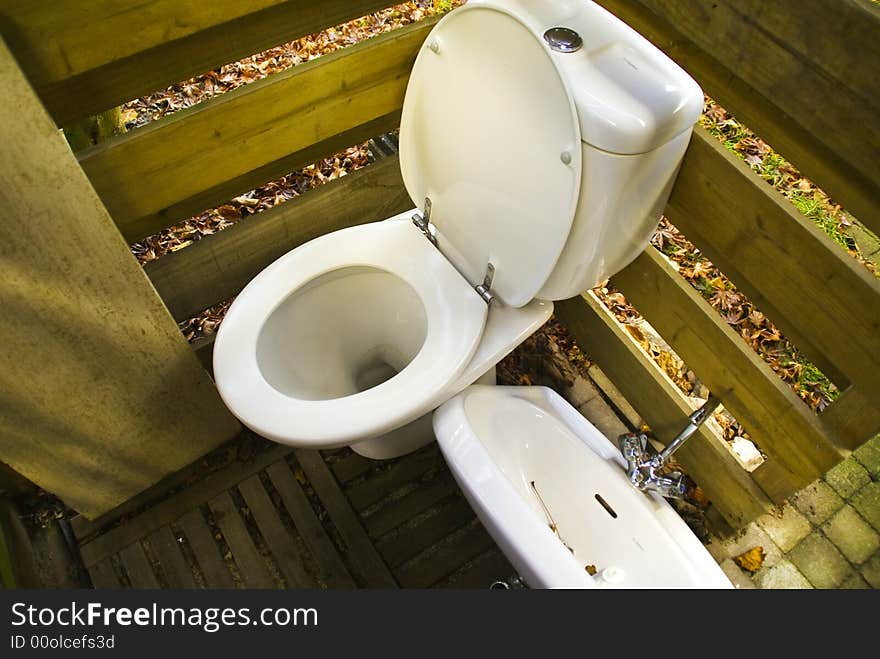 Open toilet