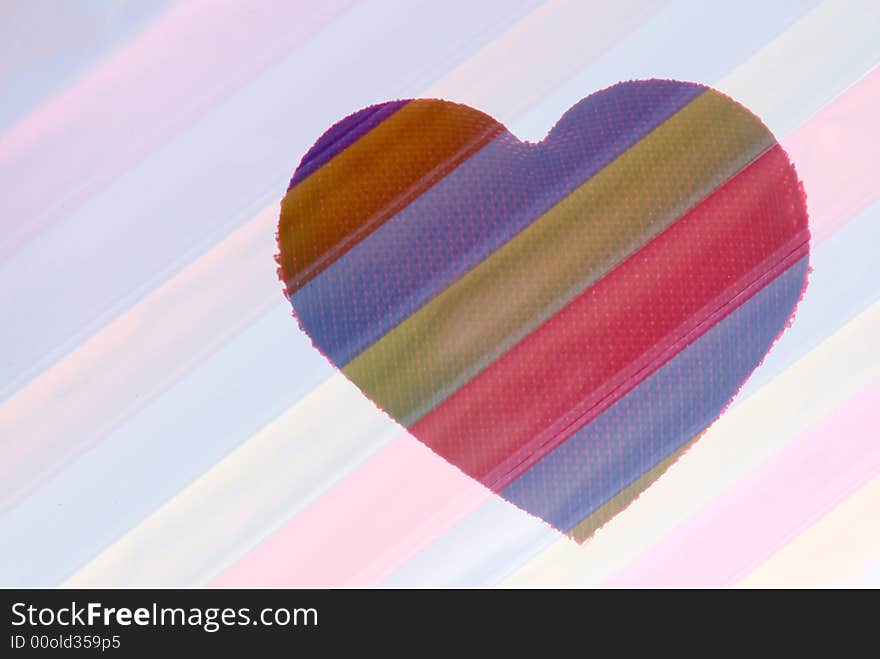 Abstract image of color heart