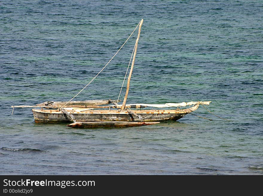 A Small Wooden Boat