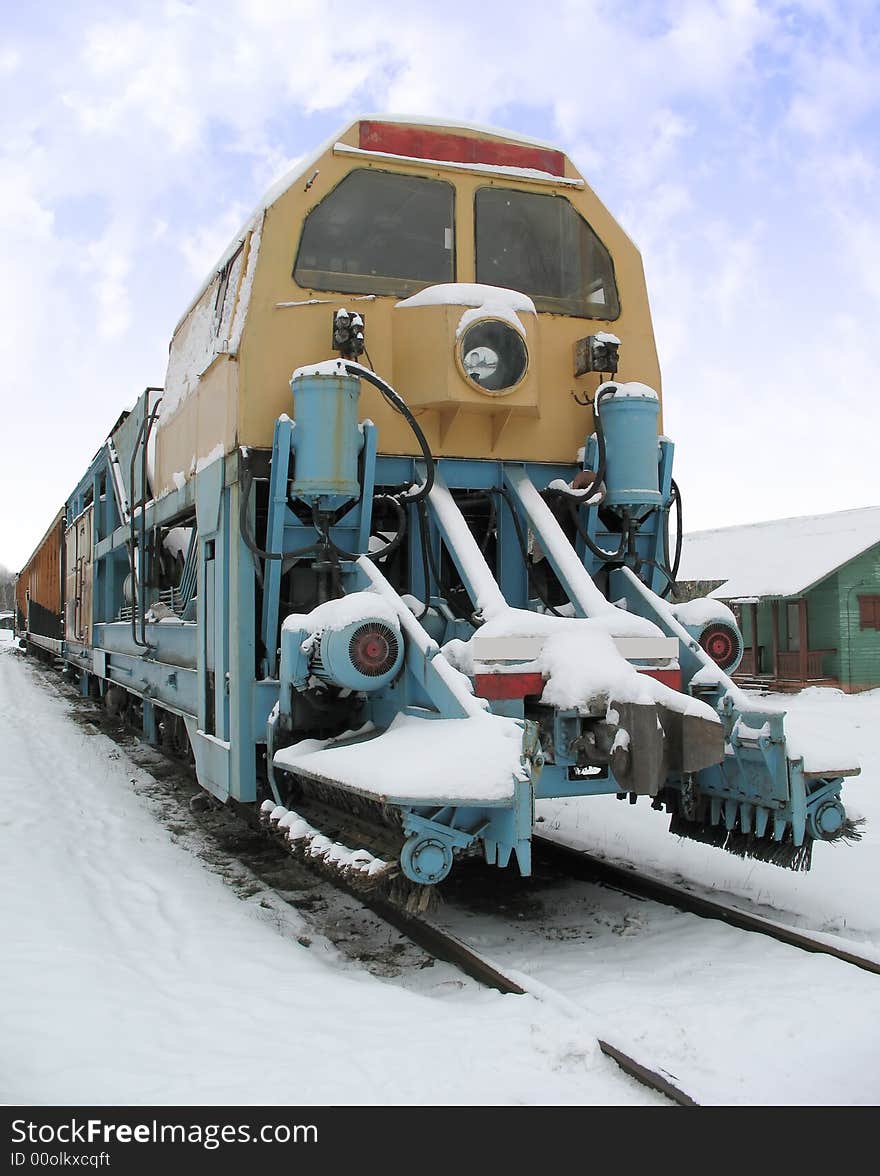 Train special  is photographed on station. 2007