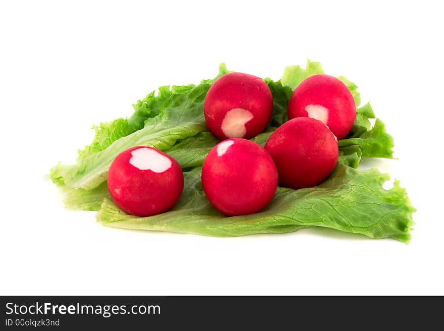 Garden Radish And Lettuce