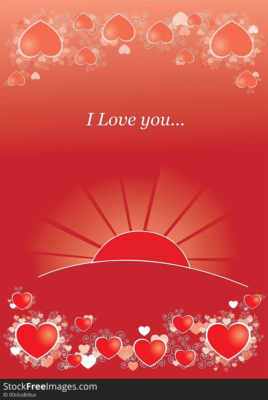 Valentine’s Day,  background, illustration, love