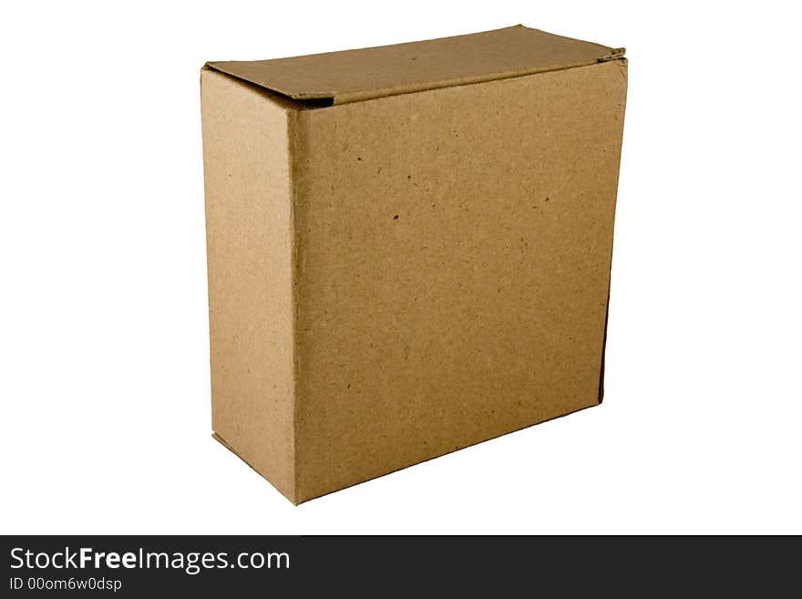 Cardboard Box isolated on a white background