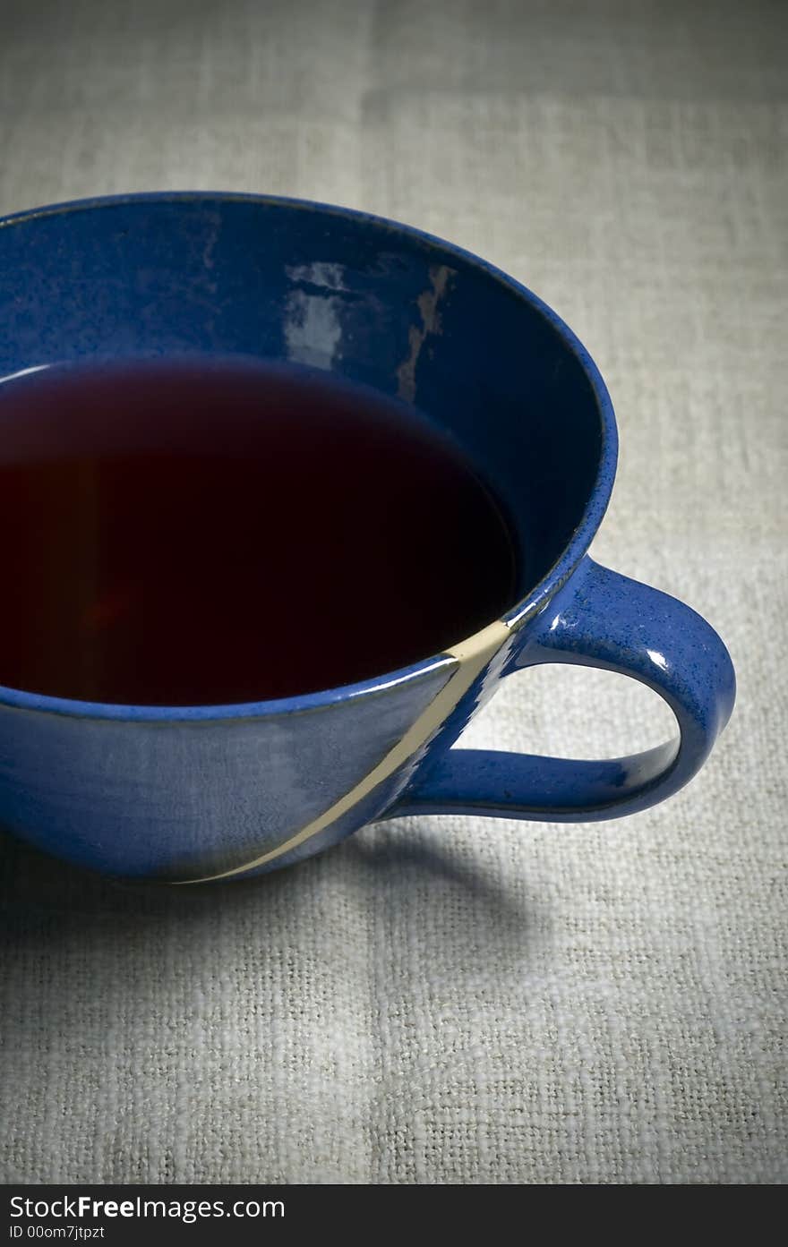 Red herbal tea cup