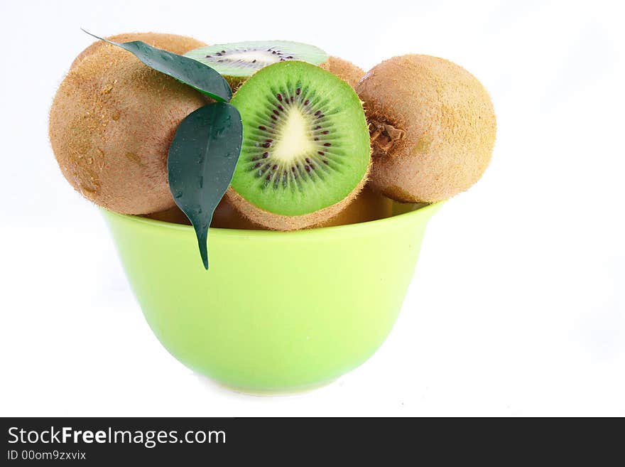 Kiwi isolated on white background