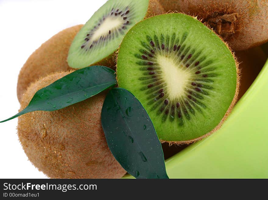 Kiwi isolated on white background