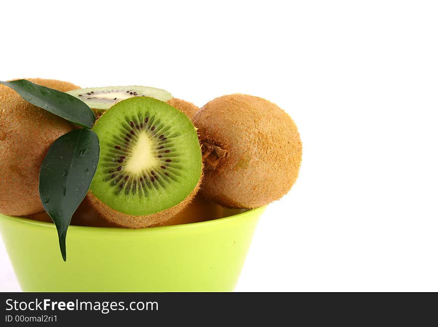 Kiwi isolated on white background