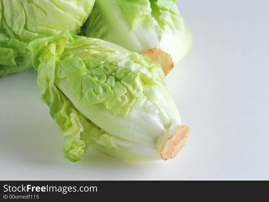 Fresh salad on white background