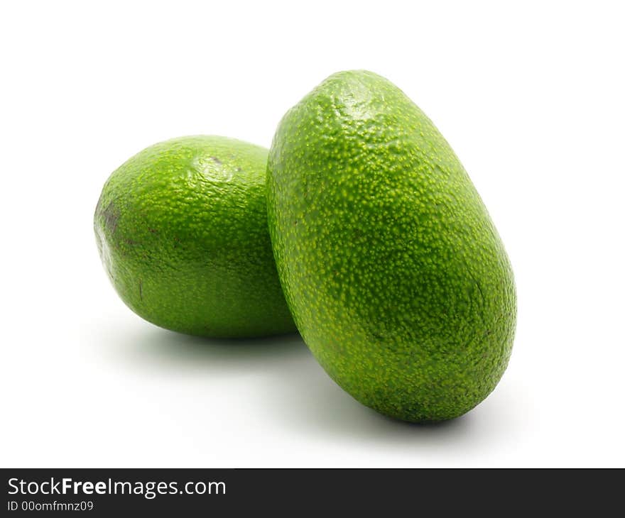 Two avocados