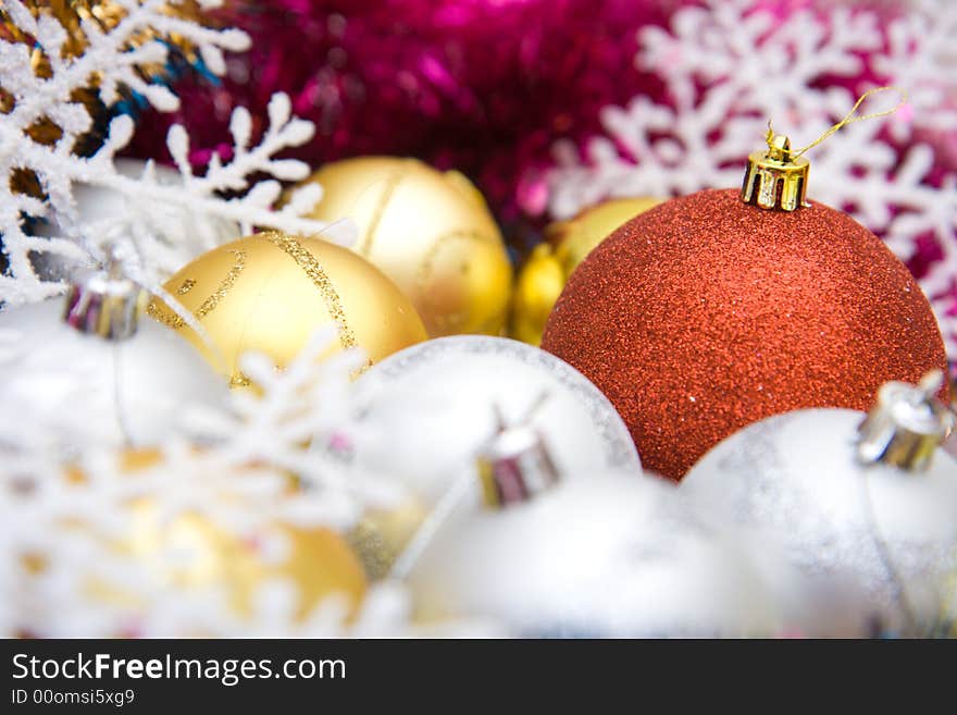 Colorful christmas decoration