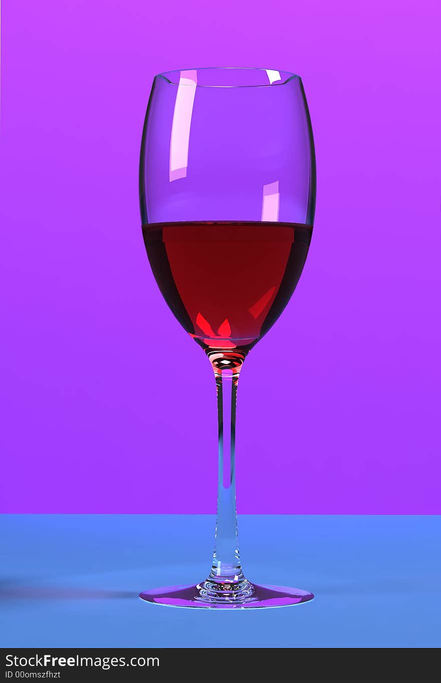 Red wineglass