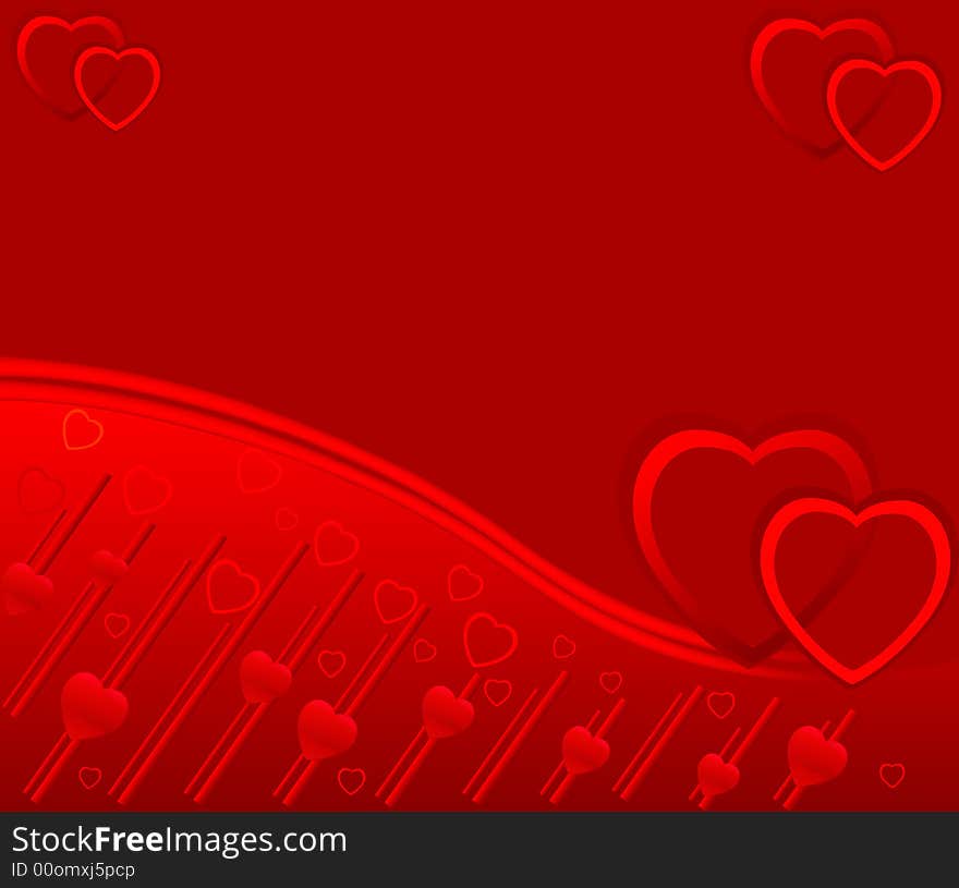 Valentine’s Day vector illustration. Valentine’s Day vector illustration