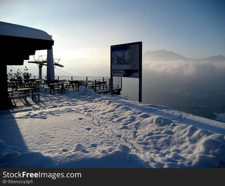 Snow on the Swiss Mountains 1