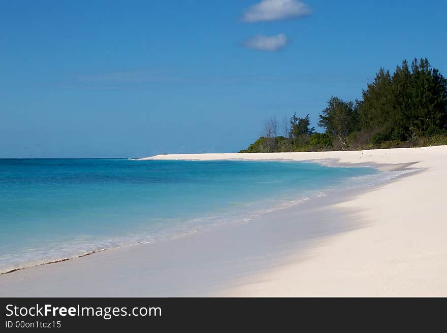 The beach of Bird Island, Seychelles. The beach of Bird Island, Seychelles