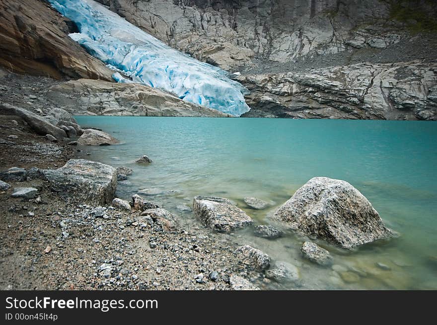 Bryksdalsbreen glacier