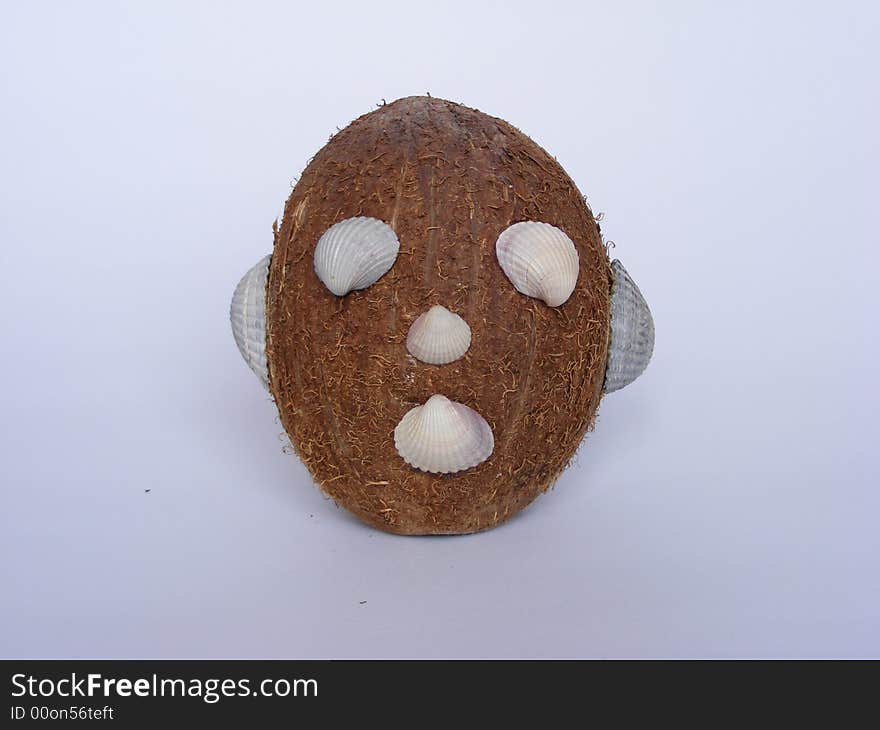 Head of Eshu from a coconut