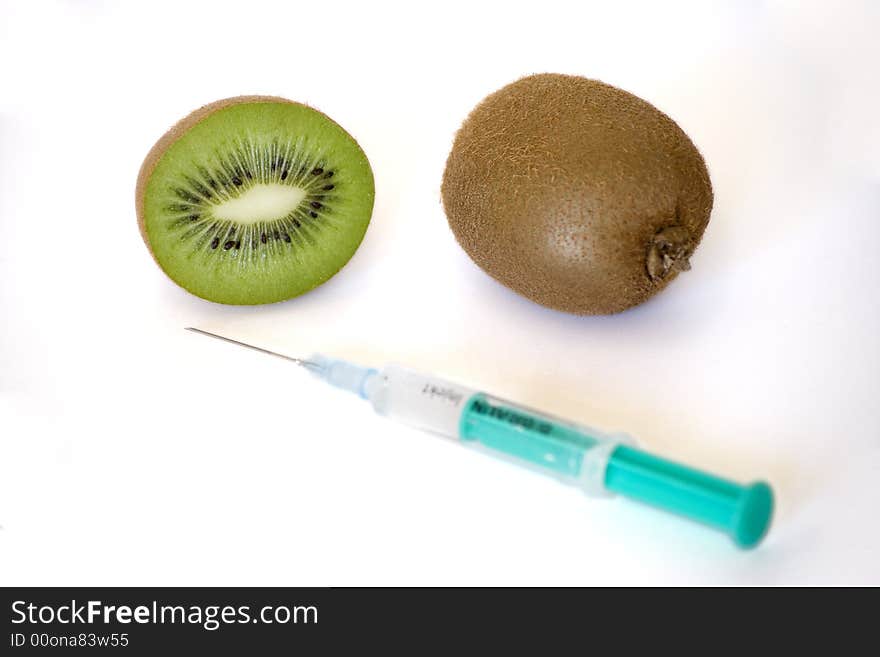 Kiwis, which are modified genetics. Kiwis, which are modified genetics