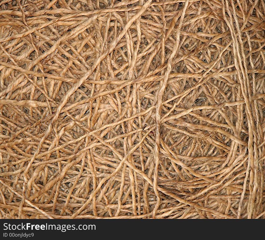 Twine abstract in close-up view