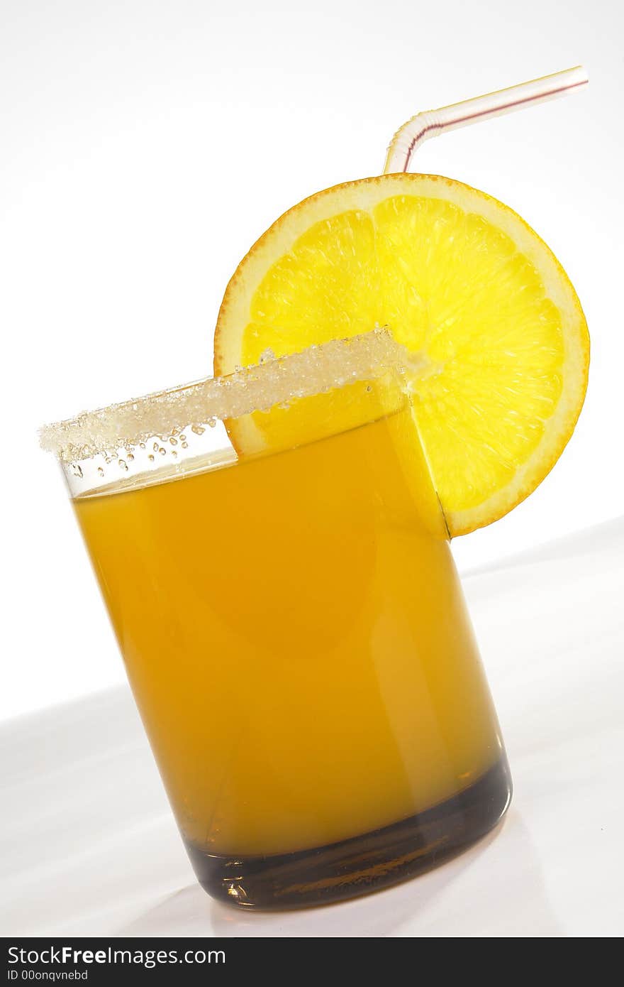 Drink on a white background