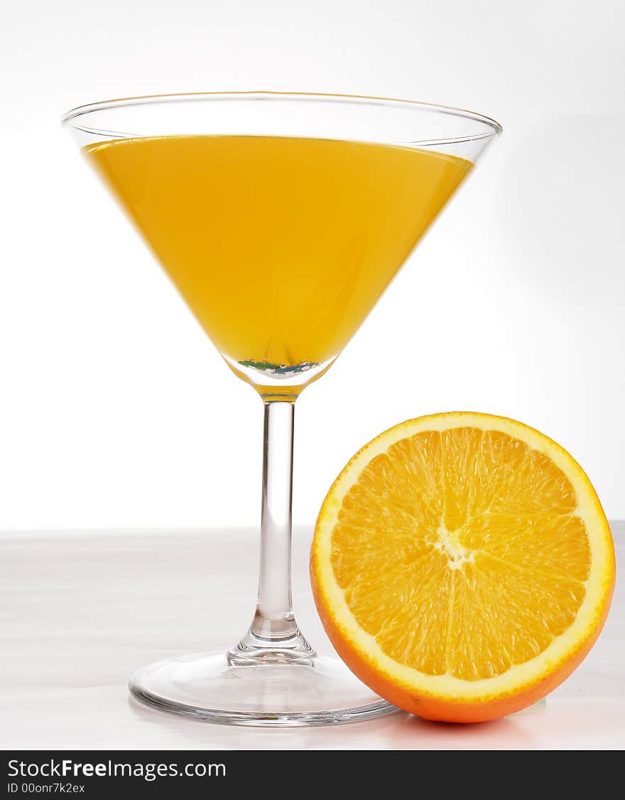 Drink on a white background