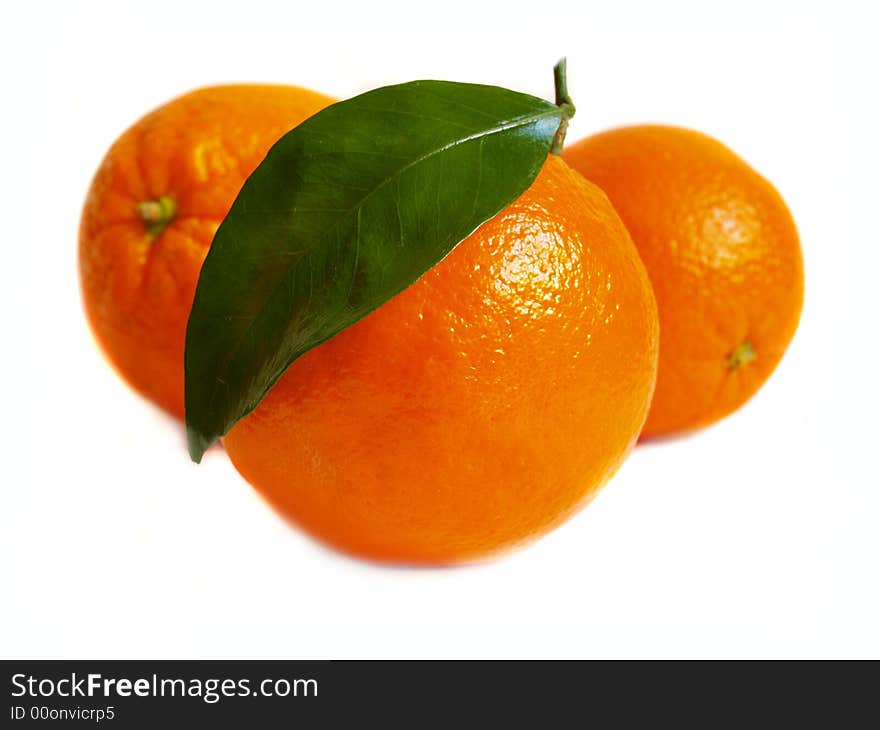 Orange isolated on a white background prepared. Orange isolated on a white background prepared