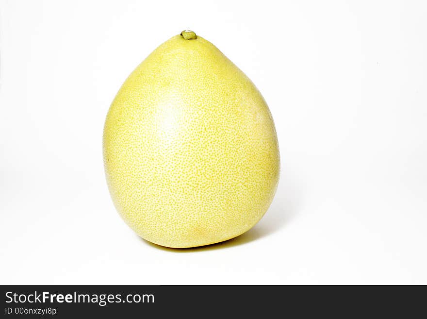 Sweet pomelo on the neutral background