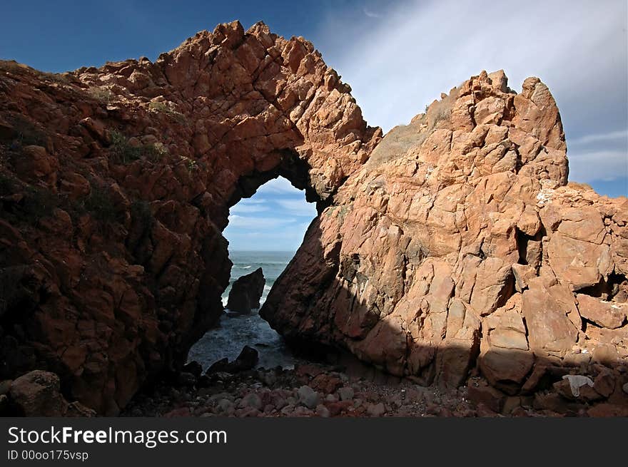 Gate to the ocean. Atlantic coast. Morocco.