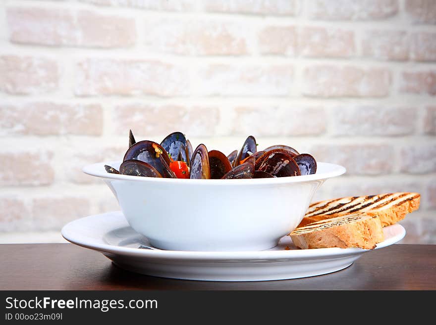 Mussels saute (ragout)