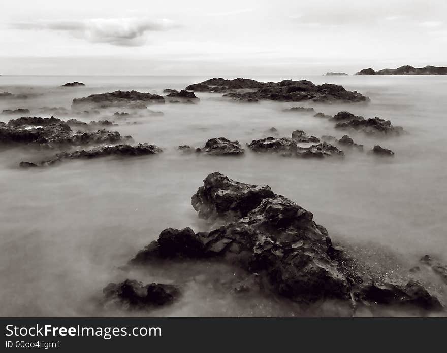 Sunrise on a beautiful coastline. Sunrise on a beautiful coastline