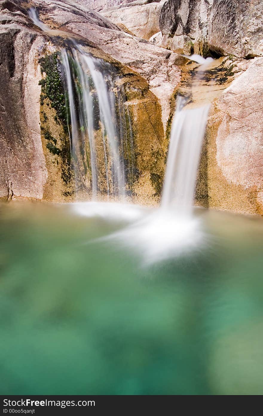 Waterfall in the moutains