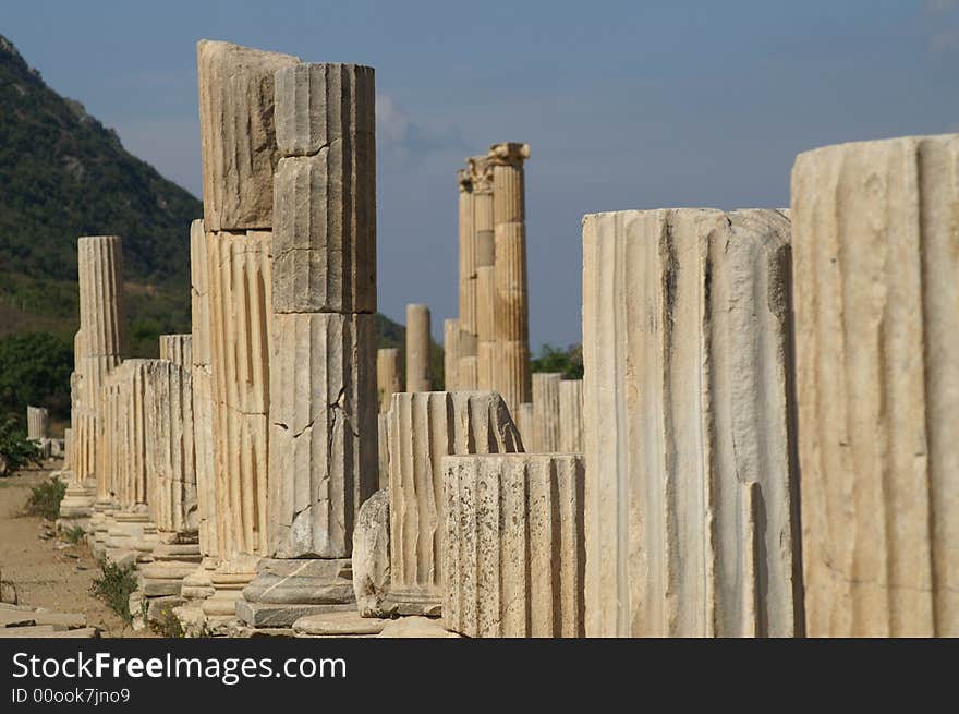 Ancient ruins in Ephesus