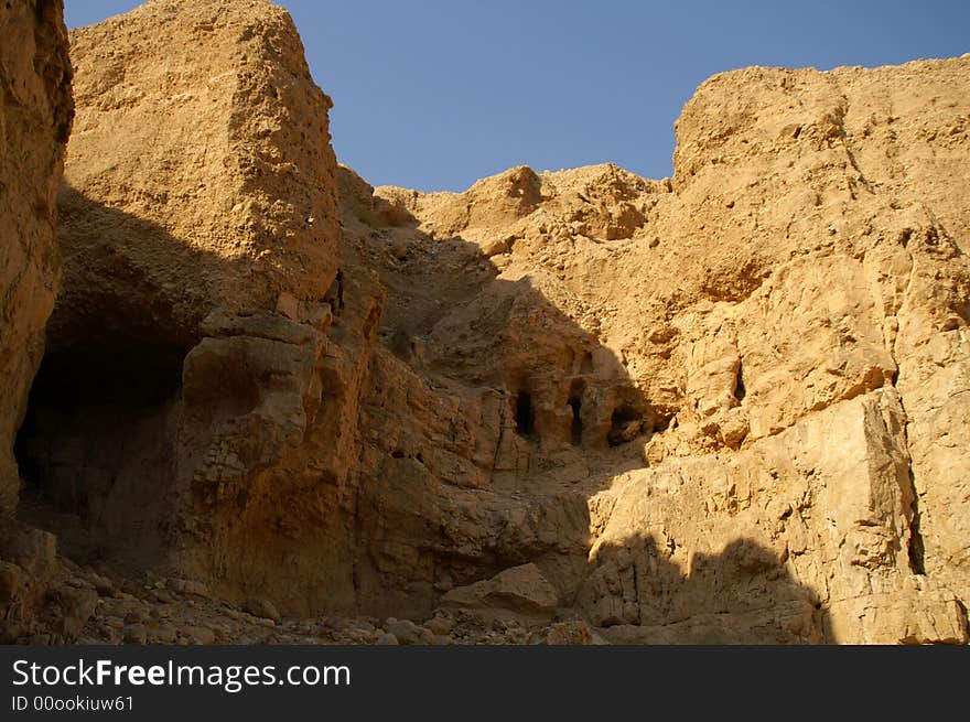 Arava desert - dead landscape, background